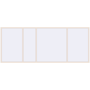 Buy Tilt-and-Turn 5000x2000 mm REHAU OPTIMUM EURO-DESIGN 70 CREAME_WHITE_50L-2 two-sided