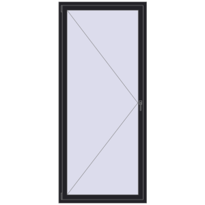 Buy Tilt-and-Turn 1050x2400 mm REHAU ENERGY-SAVING SYNEGO MD BLACK_ULTI-MATT two-sided