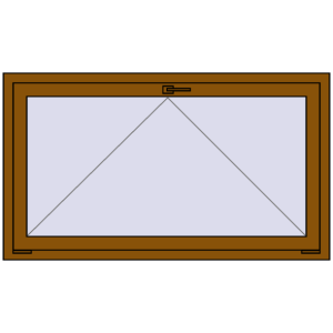 Buy Tilt-and-Turn 1400x800 mm REHAU OPTIMUM EURO-DESIGN 70 GOLDEN OAK two-sided