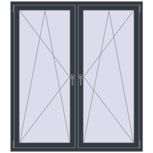Okno plastikowe 1500x1700 mm Dwuskrzydłowe. Widok od środka Zamów teraz Okna skrzydłowe 1500x1700 mm KORSA ENERGY-SAVING REHAU SYNEGO MD