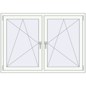 Zamów teraz Okna skrzydłowe 1545x1040 mm REHAU ENERGY-SAVING SYNEGO MD BLACK_ULTI-MATT zewnętrzny