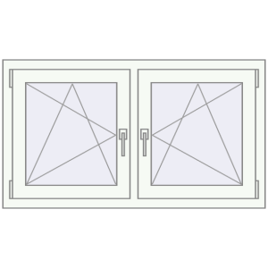 Zamów teraz Okna skrzydłowe 1200x665 mm REHAU ENERGY-SAVING SYNEGO MD BLACK_ULTI-MATT zewnętrzny