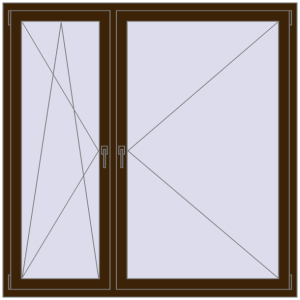 Zamów teraz Okna skrzydłowe 1600x1600 mm KORSA BRILLANT DESIGN