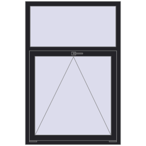Buy Tilt-and-Turn 1000x1500 mm REHAU BRILLANT DESIGN BLACK_ULTI-MATT two-sided