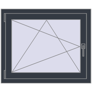 Zamów teraz Okna skrzydłowe 900x650 mm CLASICTHERM 70 ANTHRACITE_GREY_STRUKTURAL dwustronny