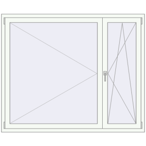 Buy Tilt-and-Turn 1700x1400 mm REHAU OPTIMUM EURO-DESIGN 70 ANTHRACITE_GREY_STRUKTURAL external