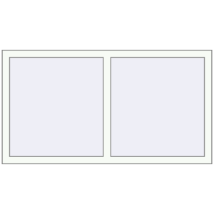 Buy Tilt-and-Turn 1420x770 mm REHAU OPTIMUM EURO-DESIGN 70 RAL 9016 Traffic white two-sided