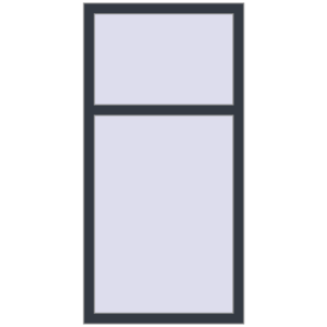 Zamów teraz Okna skrzydłowe 750x1500 mm REHAU BRILLANT DESIGN ANTHRACITE_GREY_STRUKTURAL dwustronny