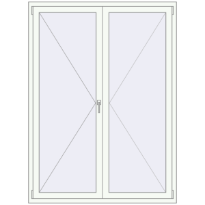 Zamów teraz Okna skrzydłowe 1400x1900 mm REHAU BRILLANT DESIGN RAL 9016 Traffic white dwustronny