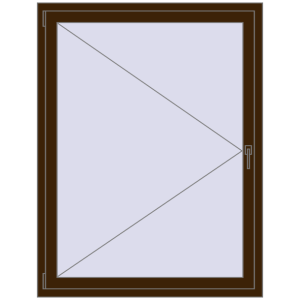 Buy Tilt-and-Turn 1150x1500 mm REHAU ENERGY-SAVING SYNEGO MD DARK_OAK two-sided