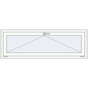 Buy Tilt-and-Turn 1500x500 mm REHAU OPTIMUM EURO-DESIGN 70 RAL 9016 Traffic white two-sided