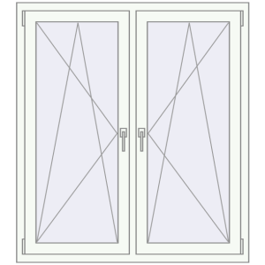 Zamów teraz Okna skrzydłowe 1245x1325 mm REHAU ENERGY-SAVING SYNEGO MD ANTHRACITE_GREY_STRUKTURAL zewnętrzny