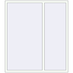 Buy Tilt-and-Turn 1480x1680 mm REHAU ENERGY-SAVING SYNEGO MD RAL 9016 Traffic white two-sided