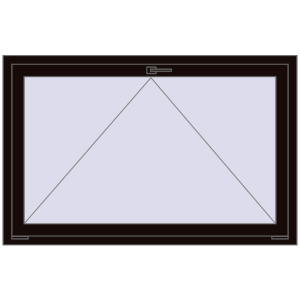 Buy Tilt-and-Turn 1400x900 mm REHAU OPTIMUM EURO-DESIGN 70 BLACK_BROWN two-sided