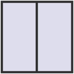 Buy Tilt-and-Turn 1650x1650 mm REHAU OPTIMUM EURO-DESIGN 70 ANTHRACITE_GREY_GLATT two-sided