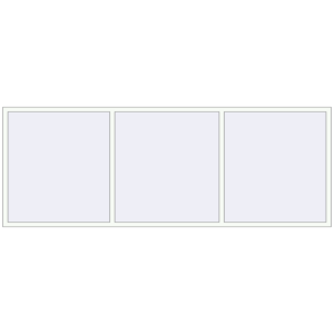 Buy Tilt-and-Turn 3420x1250 mm REHAU OPTIMUM EURO-DESIGN 70 RAL 9016 Traffic white two-sided