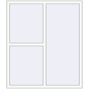 Buy Tilt-and-Turn 1300x1500 mm ALU STANDARD 72 RAL 9016 Traffic white two-sided