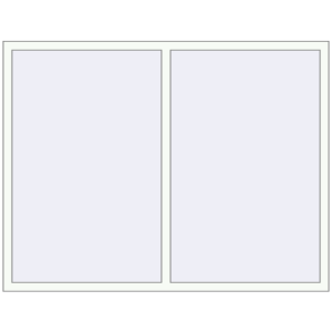Buy Tilt-and-Turn 1940x1410 mm ALU STANDARD 72 RAL 9016 Traffic white two-sided