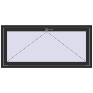 Buy Tilt-and-Turn 1500x700 mm REHAU OPTIMUM EURO-DESIGN 70 ANTHRACITE_GREY_GLATT two-sided