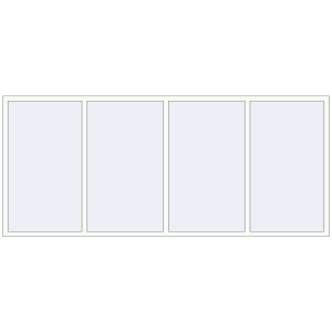 Buy Tilt-and-Turn 3300x1420 mm REHAU OPTIMUM EURO-DESIGN 70 RAL 9016 Traffic white two-sided