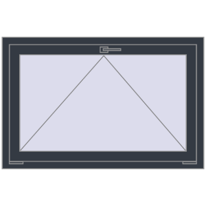 Buy Tilt-and-Turn 1150x750 mm REHAU OPTIMUM EURO-DESIGN 70 ANTHRACITE_GREY_STRUKTURAL two-sided