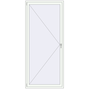 Buy Tilt-and-Turn 1050x2400 mm REHAU ENERGY-SAVING SYNEGO MD GOLDEN OAK external