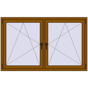 Zamów teraz Okna skrzydłowe 1695x1040 mm REHAU ENERGY-SAVING SYNEGO MD GOLDEN OAK dwustronny