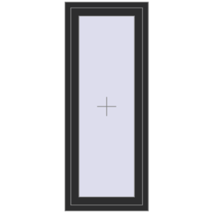 Buy Tilt-and-Turn 600x1500 mm REHAU BRILLANT DESIGN BLACK_STRUCTURAL two-sided