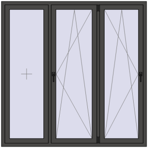 Buy Tilt-and-Turn 1800x1800 mm KORSA BRILLANT DESIGN
