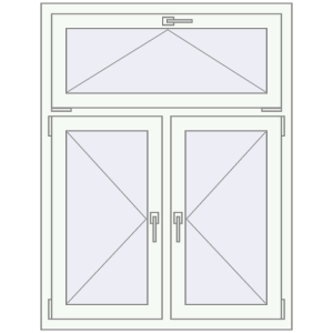 Buy Tilt-and-Turn 1000x1300 mm REHAU OPTIMUM EURO-DESIGN 70 GOLDEN OAK external