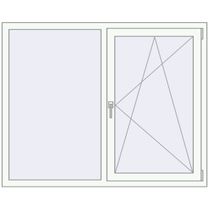 Zamów teraz Okna skrzydłowe 1500x1200 mm EPSILON OPTIMA ANTHRACITE_GREY_STRUKTURAL zewnętrzny