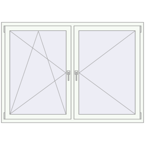 Zamów teraz Okna skrzydłowe 1700x1200 mm EPSILON OPTIMA RAL 9016 Traffic white dwustronny