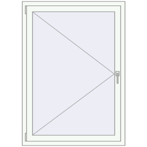 Buy Tilt-and-Turn 950x1400 mm REHAU ENERGY-SAVING SYNEGO MD RAL 9016 Traffic white two-sided