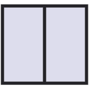 Buy Tilt-and-Turn 1395x1285 mm REHAU ENERGY-SAVING SYNEGO MD BLACK_ULTI-MATT two-sided