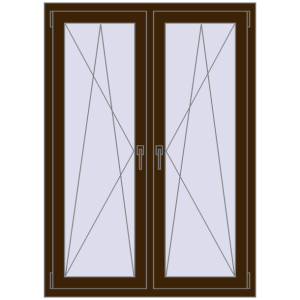 Zamów teraz Okna skrzydłowe 1050x1460 mm REHAU ENERGY-SAVING SYNEGO MD DARK_OAK dwustronny