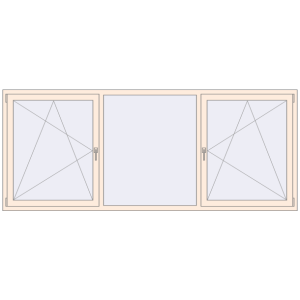Buy Tilt-and-Turn 2800x1150 mm KORSA OPTIMUM REHAU EURO 70