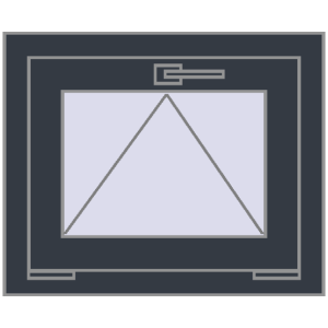 Buy Tilt-and-Turn 550x450 mm REHAU OPTIMUM EURO-DESIGN 70 ANTHRACITE_GREY_STRUKTURAL two-sided
