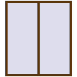 Buy Tilt-and-Turn 1470x1670 mm REHAU ENERGY-SAVING SYNEGO MD WALNUT two-sided