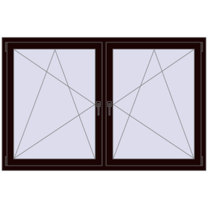 Zamów teraz Okna skrzydłowe 1815x1145 mm REHAU ENERGY-SAVING SYNEGO MD CHOCOLATE_BROWN dwustronny