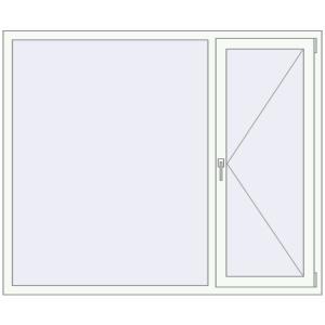 Zamów teraz Okna skrzydłowe 1750x1450 mm EPSILON OPTIMA RAL 9016 Traffic white dwustronny