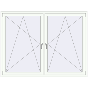 Zamów teraz Okna skrzydłowe 1755x1355 mm REHAU ENERGY-SAVING SYNEGO MD RAL 9016 Traffic white dwustronny