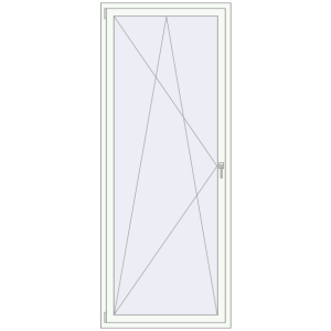 Buy Tilt-and-Turn 1000x2500 mm REHAU RENOVATION EURO 70 RAL 9016 Traffic white two-sided