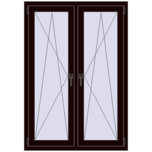 Zamów teraz Okna skrzydłowe 1020x1430 mm REHAU ENERGY-SAVING SYNEGO MD CHOCOLATE_BROWN dwustronny