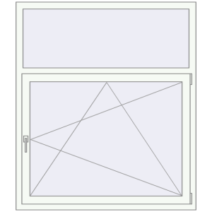 Buy Tilt-and-Turn 1300x1500 mm REHAU OPTIMUM EURO-DESIGN 70 RAL 9016 Traffic white two-sided
