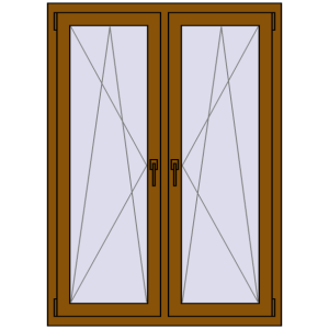 Zamów teraz Okna skrzydłowe 1050x1430 mm REHAU ENERGY-SAVING SYNEGO MD GOLDEN OAK dwustronny