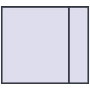 Buy Tilt-and-Turn 2600x2300 mm REHAU OPTIMUM EURO-DESIGN 70 ANTHRACITE_GREY_STRUKTURAL two-sided