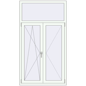 Buy Tilt-and-Turn 1000x1800 mm KORSA ENERGY-SAVING REHAU SYNEGO MD