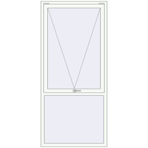 Buy Tilt-and-Turn 1000x2200 mm REHAU ENERGY-SAVING SYNEGO MD RAL 9016 Traffic white two-sided