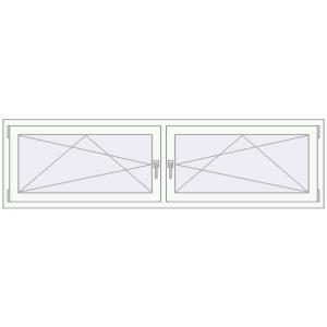 Buy Tilt-and-Turn 2100x580 mm REHAU OPTIMUM EURO-DESIGN 70 GOLDEN OAK external