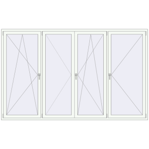Buy Tilt-and-Turn 2900x1800 mm KORSA OPTIMUM REHAU EURO 70